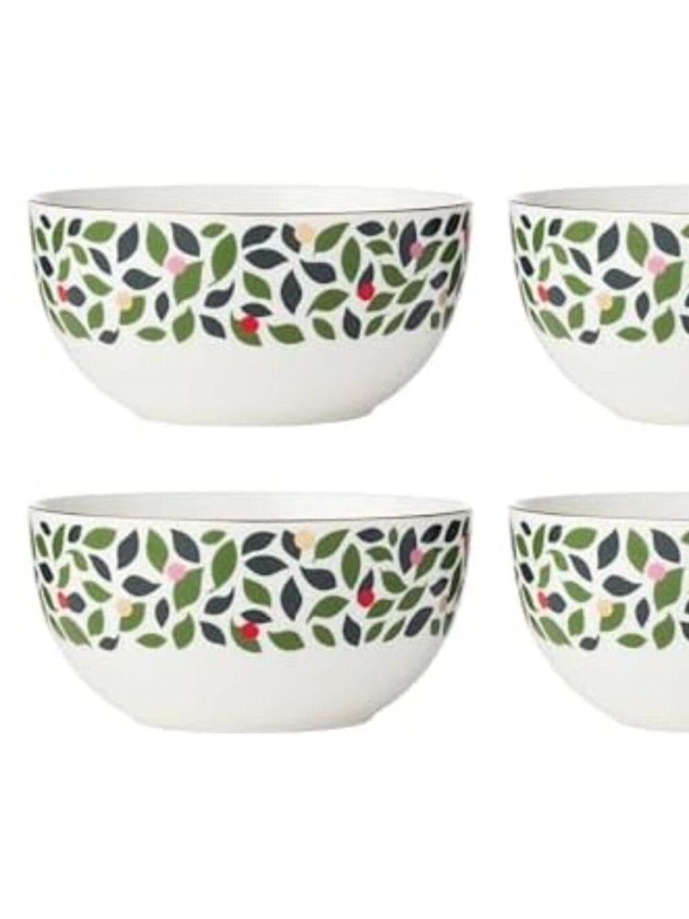 Kate Spade New York Evergreen 4 Pieces: Soup/Cereal Bowls BRAND NEW - Picture 2 of 2